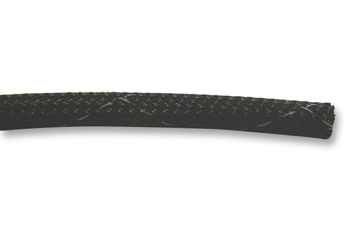 GRP110NF12 BK005 BRAIDED SLEEVING, PET, 6.35MM, BLACK ALPHA WIRE