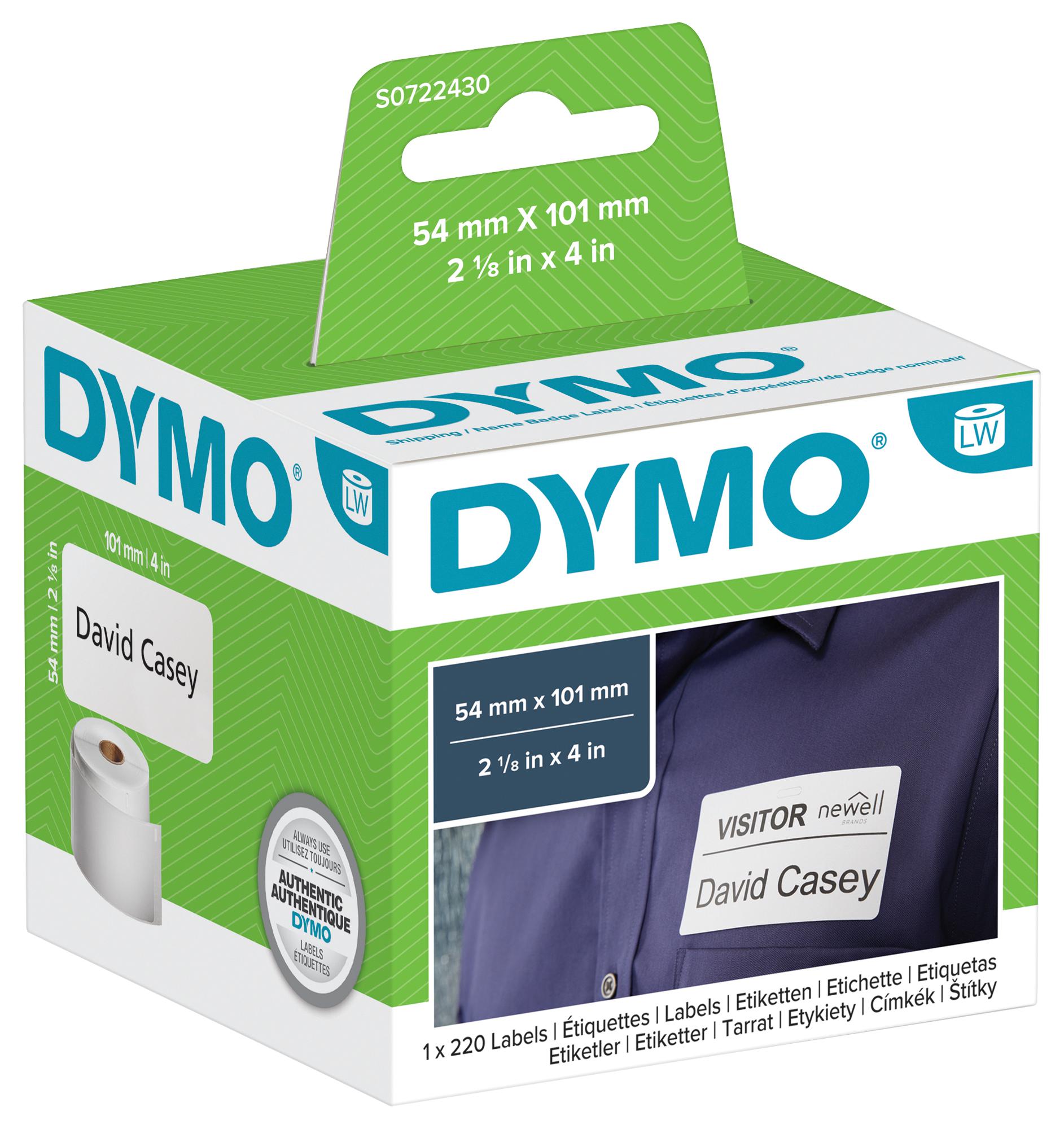 S0722430 LABEL, SHIPPING, 54X101 DYMO