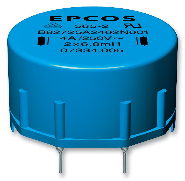 B82725A2103N001 CHOKE, COMMON MODE, 2X1.8MH, 10.0A EPCOS