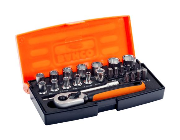 SL25 SOCKET SET 1/4" DRIVE 25 PIECE BAHCO