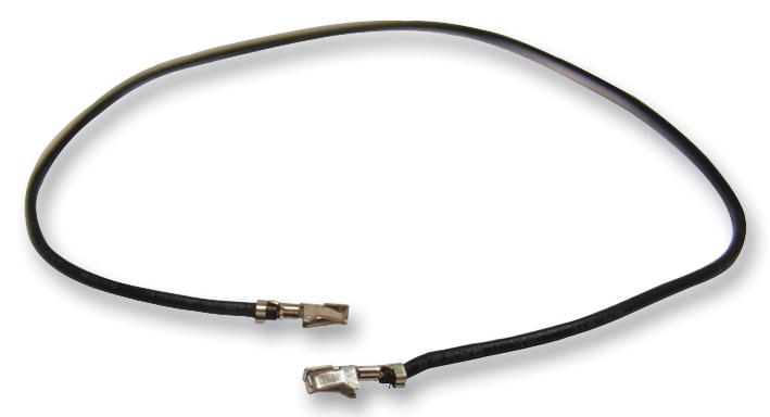 CASS-0841 CABLE ASSEMBLY, CRIMP PIN, 300MM, BLK MULTICOMP
