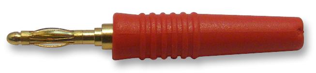 25.205.1 BANANA PLUG, 10A, 2MM, CABLE, RED MULTICOMP