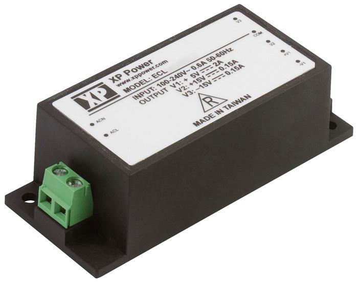 ECL30UT02-S AC/DC PSU, 3 O/P, 30W, SCREW TERM XP POWER