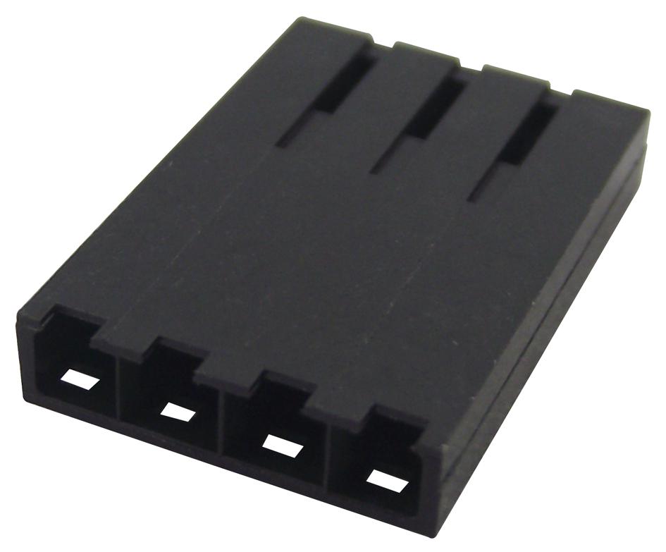 50-57-9004 CONNECTOR, RCPT, 4POS, 1ROW, 2.54MM MOLEX