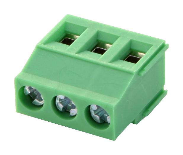 MKDSN2,5/3-5.08 TERMINAL BLOCK, WIRE TO BRD, 3POS, 12AWG PHOENIX CONTACT