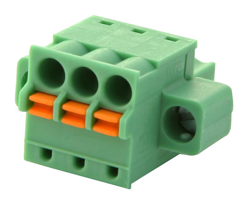 FK-MCP 1,5/ 3-STF-3,81 TERMINAL BLOCK, PLUGGABLE, 3POS, 16AWG PHOENIX CONTACT