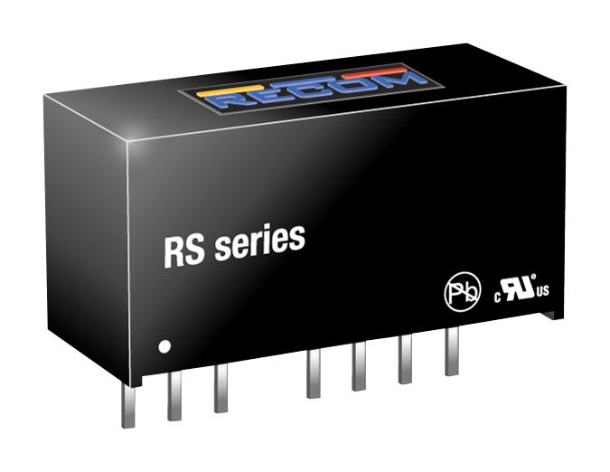 RS-1212D CONVERTER, DC/DC, 2W, +/-12V, DUAL RECOM POWER