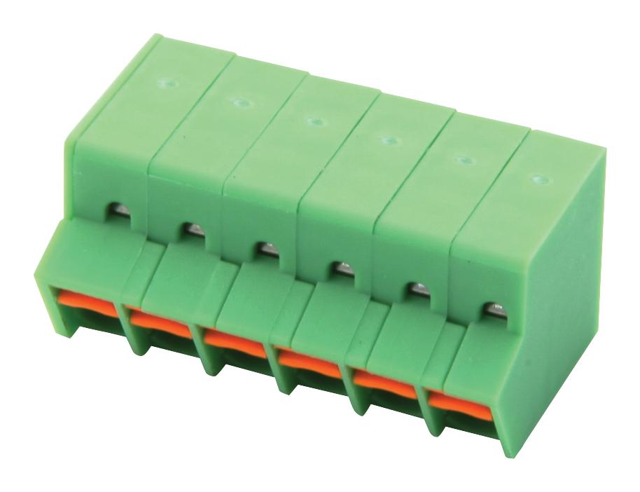 SPTA 1/6-3.5 TERMINAL BLOCK, WIRE TO BRD, 6POS, 16AWG PHOENIX CONTACT