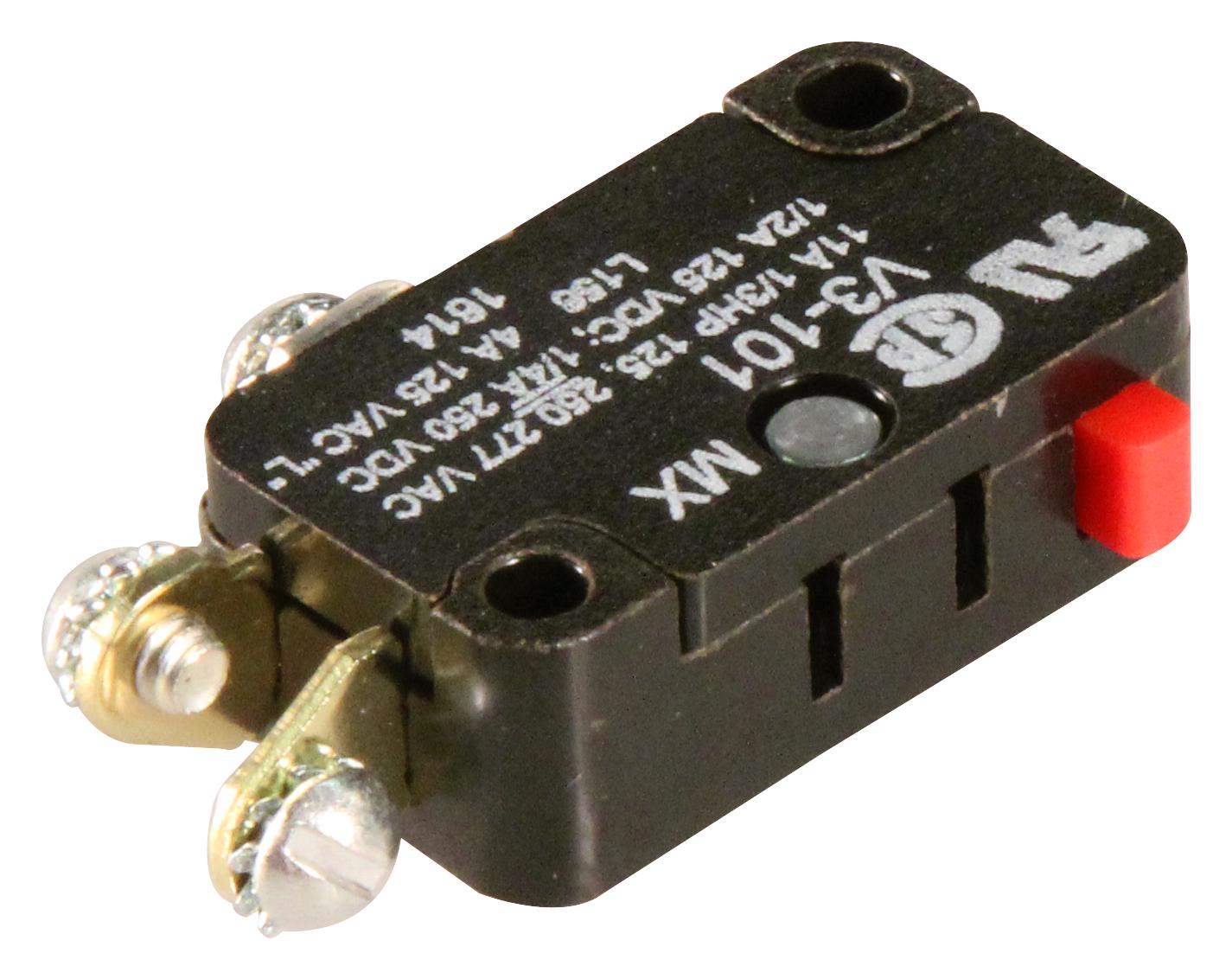 V3-101 MICROSWITCH, PUSH PLUNGER, SPDT, 11A HONEYWELL