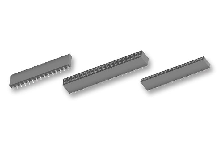 SSM-107-L-DV CONNECTOR, RCPT, 14POS, 2ROW, 2.54MM SAMTEC