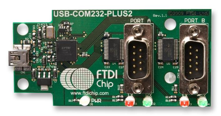 USB-COM232-PLUS2 MODULE, USB TO RS232, FT2232H FTDI