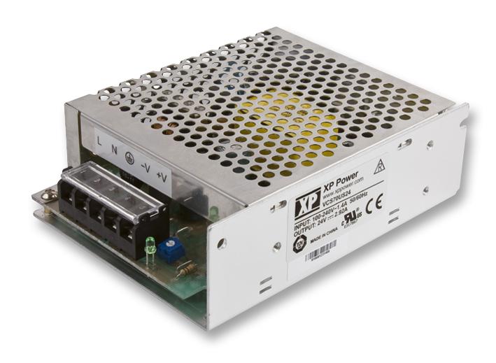 VCS70US24 PSU, LOW COST, CASED, 70W 24V 2.92A XP POWER