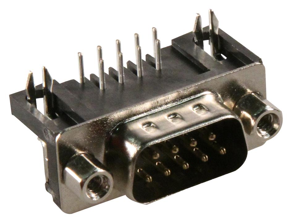 5504F1-09P-02A-03 CONNECTOR, D SUB, PLUG, THT, R/A, 9WAY MULTICOMP PRO