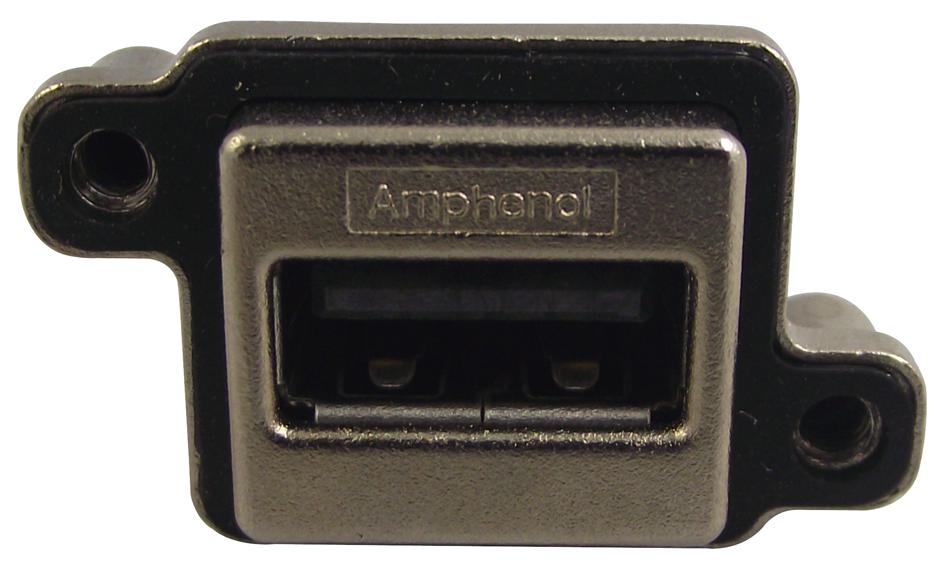 MUSBA11130 USB, 2.0 TYPE A, RECEPTACLE, TH AMPHENOL ICC