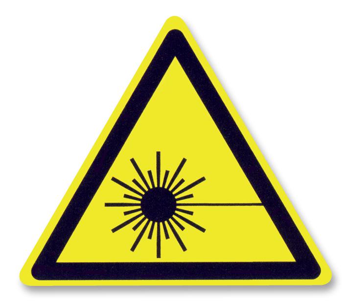 ESSW30-025 LABEL,  WARNING LASER, 25MM,  CARD 25 TE CONNECTIVITY