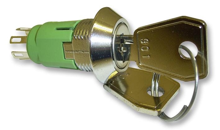 IRL-5-R-S-2 KEYLOCK SWITCH, SP3T, 60DEG, 1A, 24V LORLIN