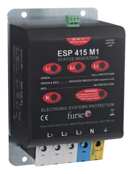 ESP415M1 DATA/SIGNAL LINE PROTECTOR, 4P, PANEL ABB - FURSE