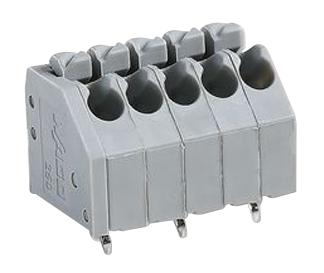 250-205. TERMINAL BLOCK, WIRE TO BRD, 5POS, 16AWG WAGO