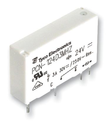 PCN-124D3MHZ RELAY, SPST-NO, 250VAC, 30VDC, 3A TE CONNECTIVITY