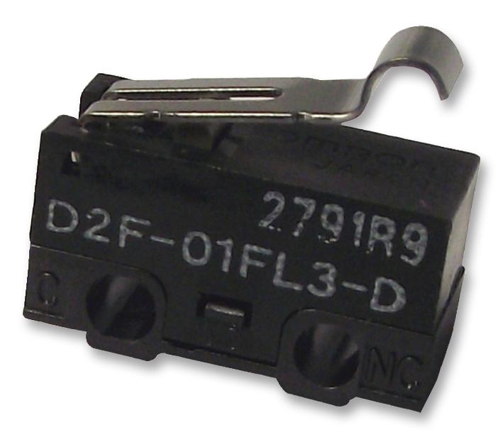 D2F01FL3D MICROSWITCH, SIM ROLLER, 0.1 OMRON