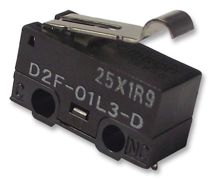 D2F01L3D MICROSWITCH, SIM ROLLER, 0.1 OMRON