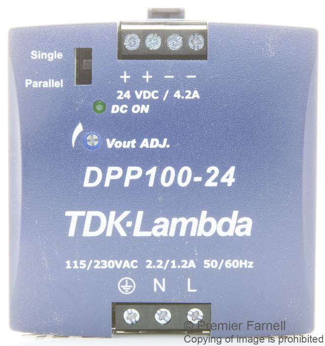 DPP100-24 PSU, AC/DC, DIN RAIL, 24V, 100W TDK-LAMBDA
