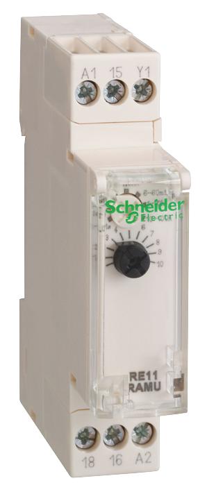 RE17RBMU TIME DELAY RELAY, SPDT, 100H, 250VAC SCHNEIDER ELECTRIC