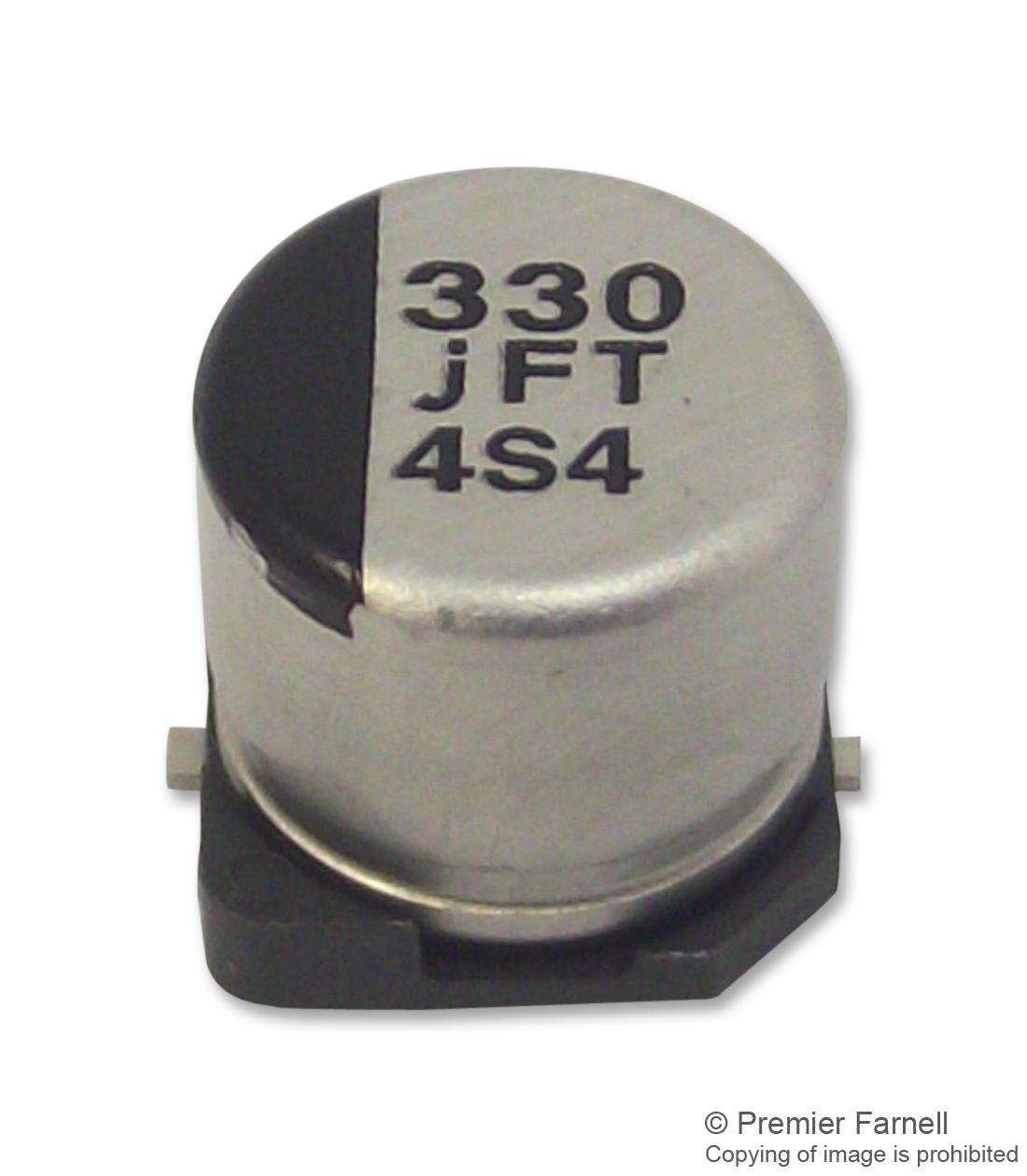 EEEFT0J331AP CAP, 330µF, 6.3V, RADIAL, SMD PANASONIC