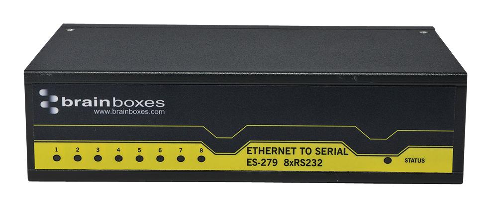 ES-279 CONVERTER. ETHERNET TO 8 RS232 BRAINBOXES