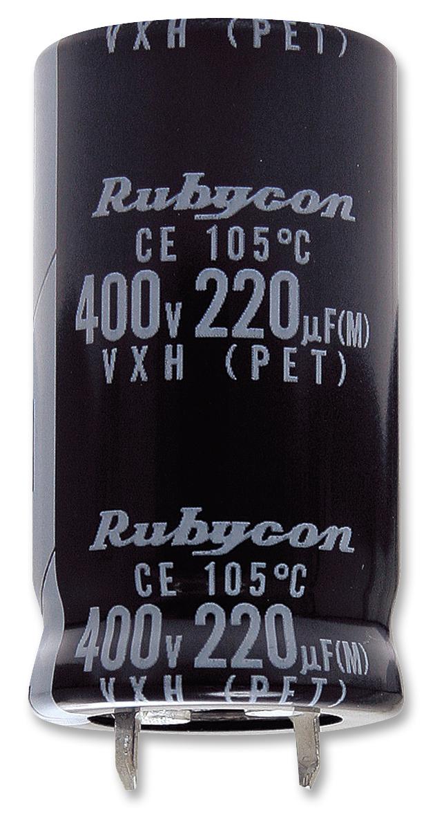 450VXH180MEFCSN25X30 CAP, 180µF, 450V, ALU ELEC, SNAP-IN RUBYCON