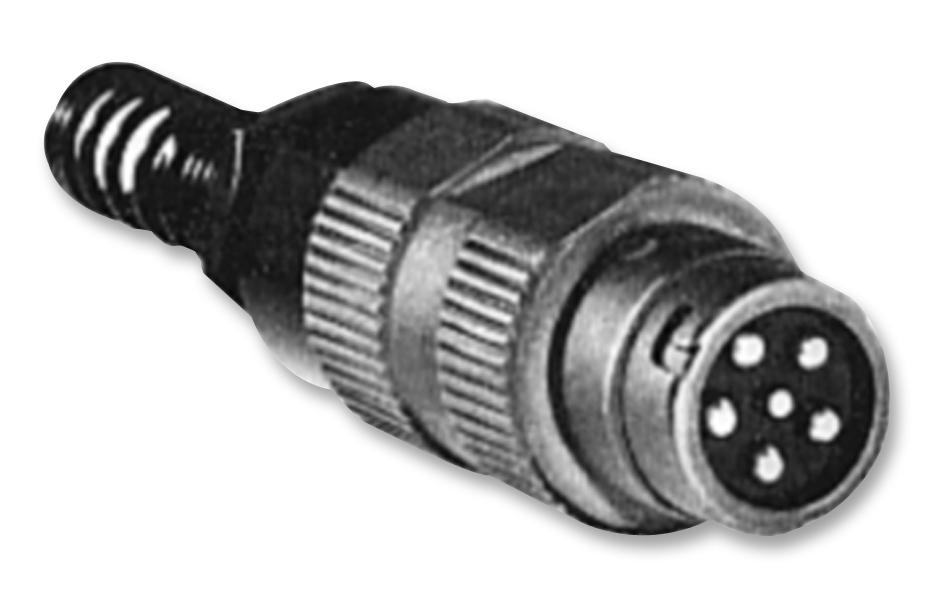 GC328 CONNECTOR, DIN AUDIO, PLUG, 6WAY COOPER INTERCONNECT