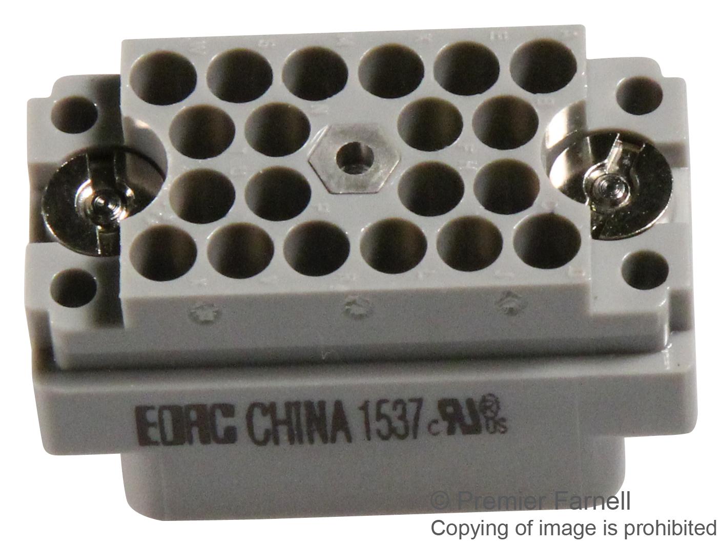 516-020-000-302 PLUG, WITH LOCK NUT, 20 WAY EDAC