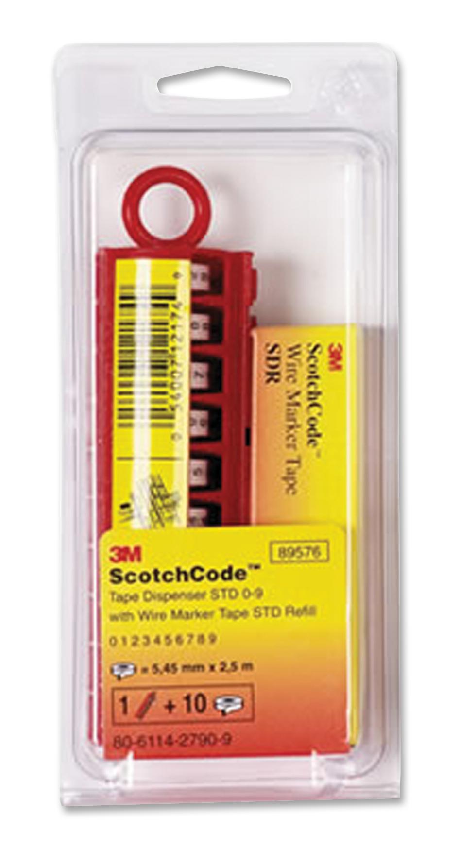 STD09 WIRE MARKER, REFILL, 0 TO 9, PK10 3M