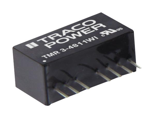 TMR 3-4810WI DC/DC CONVERTER, 1 O/P, 0.2A, 3.3V TRACO POWER
