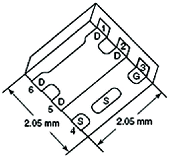 SIA436DJ-T1-GE3 MOSFET N-CH, 8V, SC70-6L VISHAY