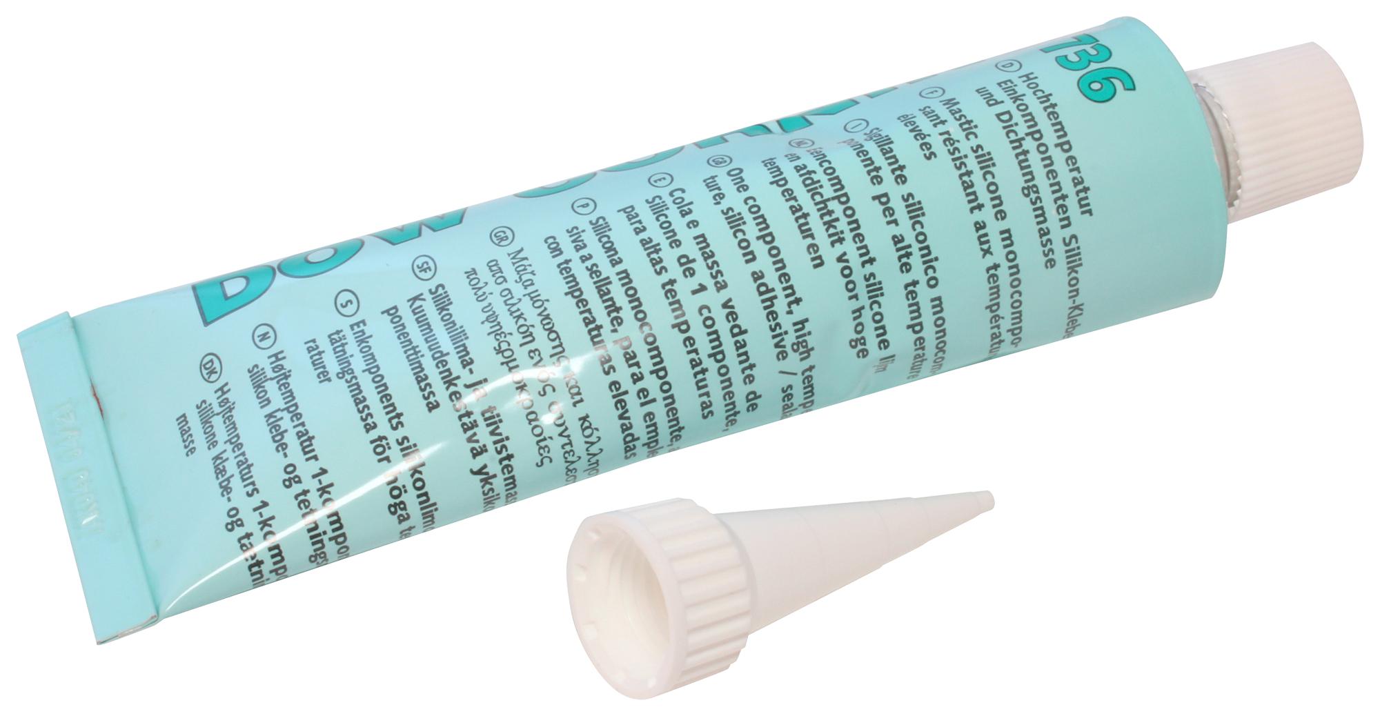 736 Red 90ml RTV Silicone, 736, Red, 90ml Dow | Sinuss