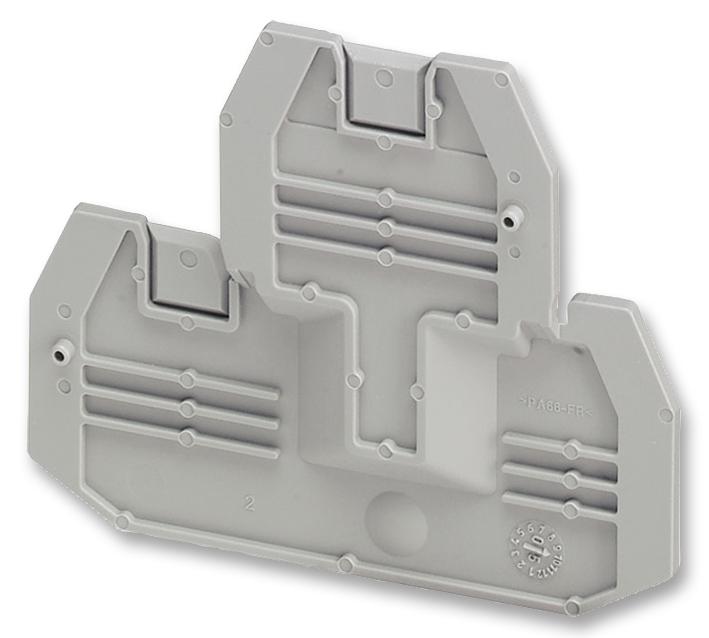 3047293 END COVER, FOR UTTB 2.5/4, GREY PHOENIX CONTACT