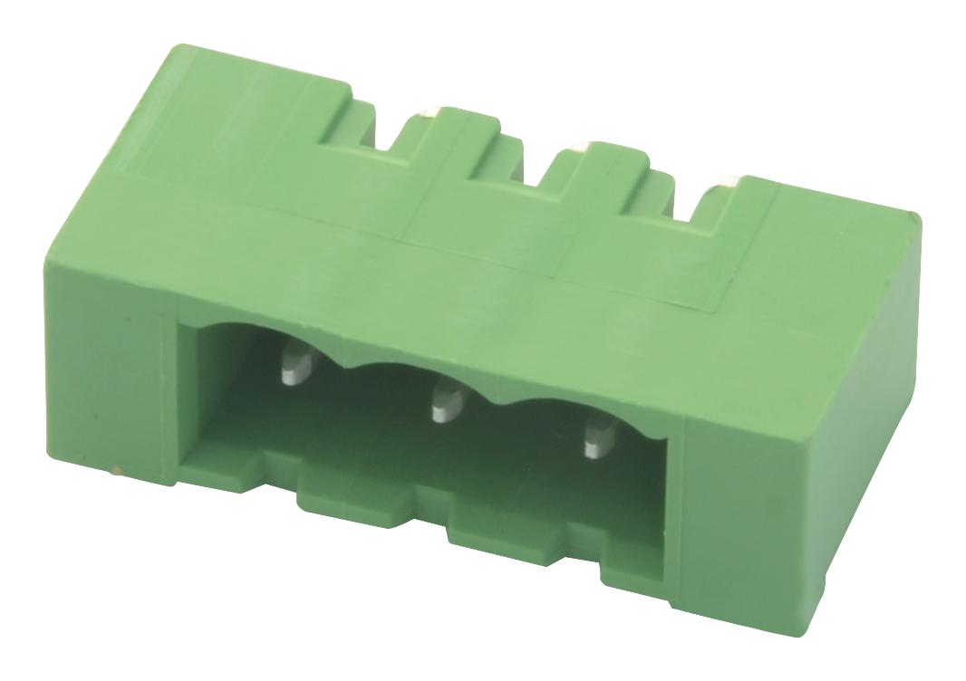 MSTBVA 2,5/ 3-G-5,08-LR TERMINAL BLOCK, HEADER, 3POS, TH PHOENIX CONTACT