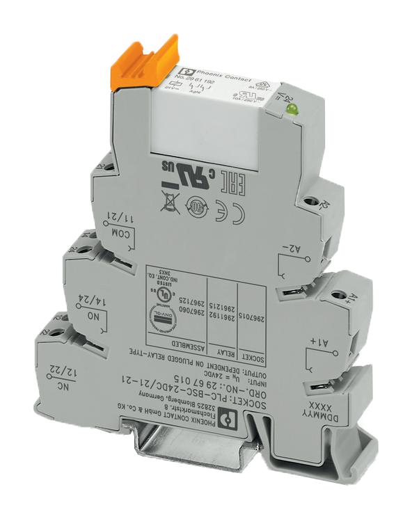 2967060 RELAY, DPDT, 250VAC, 6A PHOENIX CONTACT