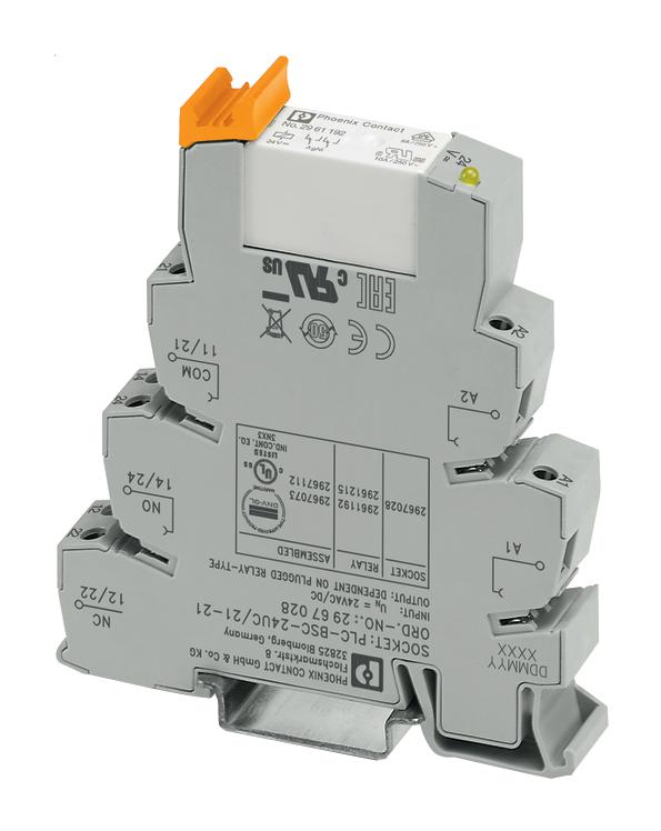 2967073 RELAY, DPDT, 250VAC, 6A PHOENIX CONTACT