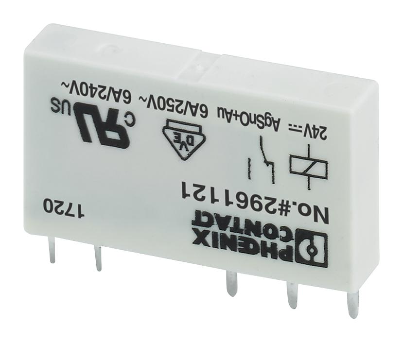 2961121 RELAY, SPDT, 30VAC, 36VDC, 0.05A PHOENIX CONTACT