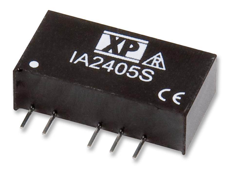 IA1224S DC/DC CONVERTER, +/-0.021A, +/-24V, 1W XP POWER