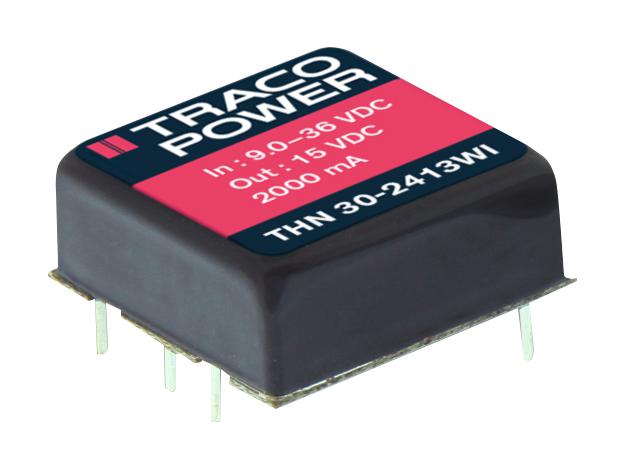 THN 30-4822WI DC/DC CONVERTER, +/-1.25A, +/-12V, 30W TRACO POWER