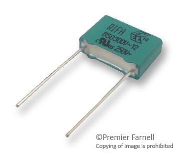 PHE850EB5680MB16R17 CAP, 0.068µF, 20%, PP, RADIAL KEMET