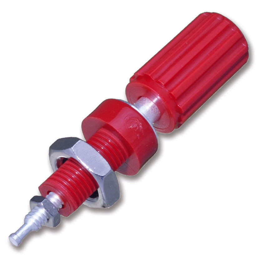 111-0102-001 BINDING POST, INSULATED, 15A, #4-40, RED JOHNSON - CINCH CONNECTIVITY