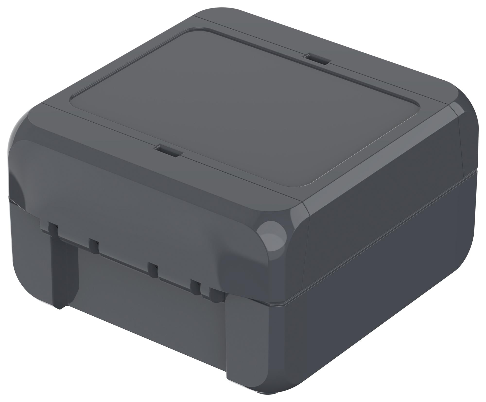 B 080805 PC-V0 GRAPHITE GREY ENCLOSURE, POLYCARBONATE, GRAPHITE GREY BOPLA