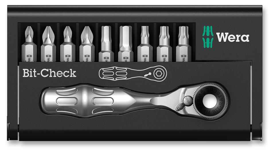 05073645001 BIT SET, 10PC, WITH RATCHET WERA