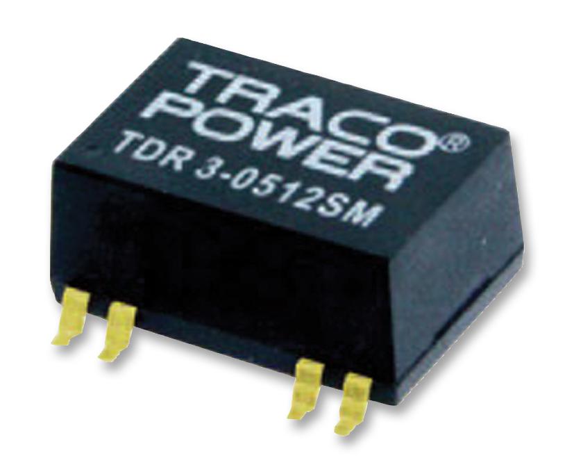 TDR 3-2412SM DC/DC CONVERTER, 3W, 12V, 0.25A TRACO POWER