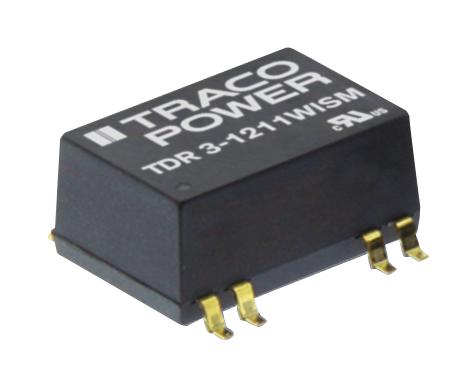 TDR 3-2423WISM DC/DC CONVERTER, 3W, +/-15V, +/-0.1A TRACO POWER