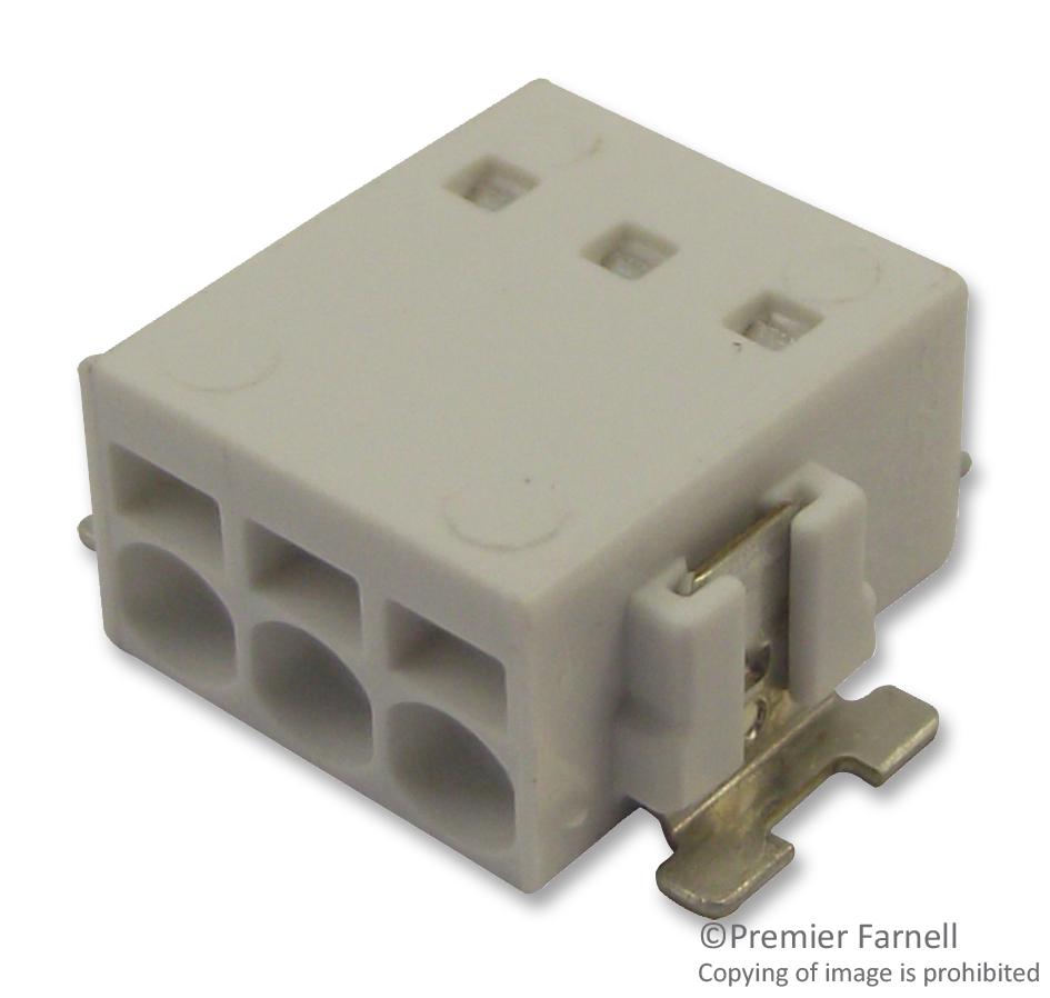 PTSM 0,5/ 3-2,5-H SMDWH TERMINAL BLOCK, WIRE TO BRD, 3POS, 20AWG PHOENIX CONTACT